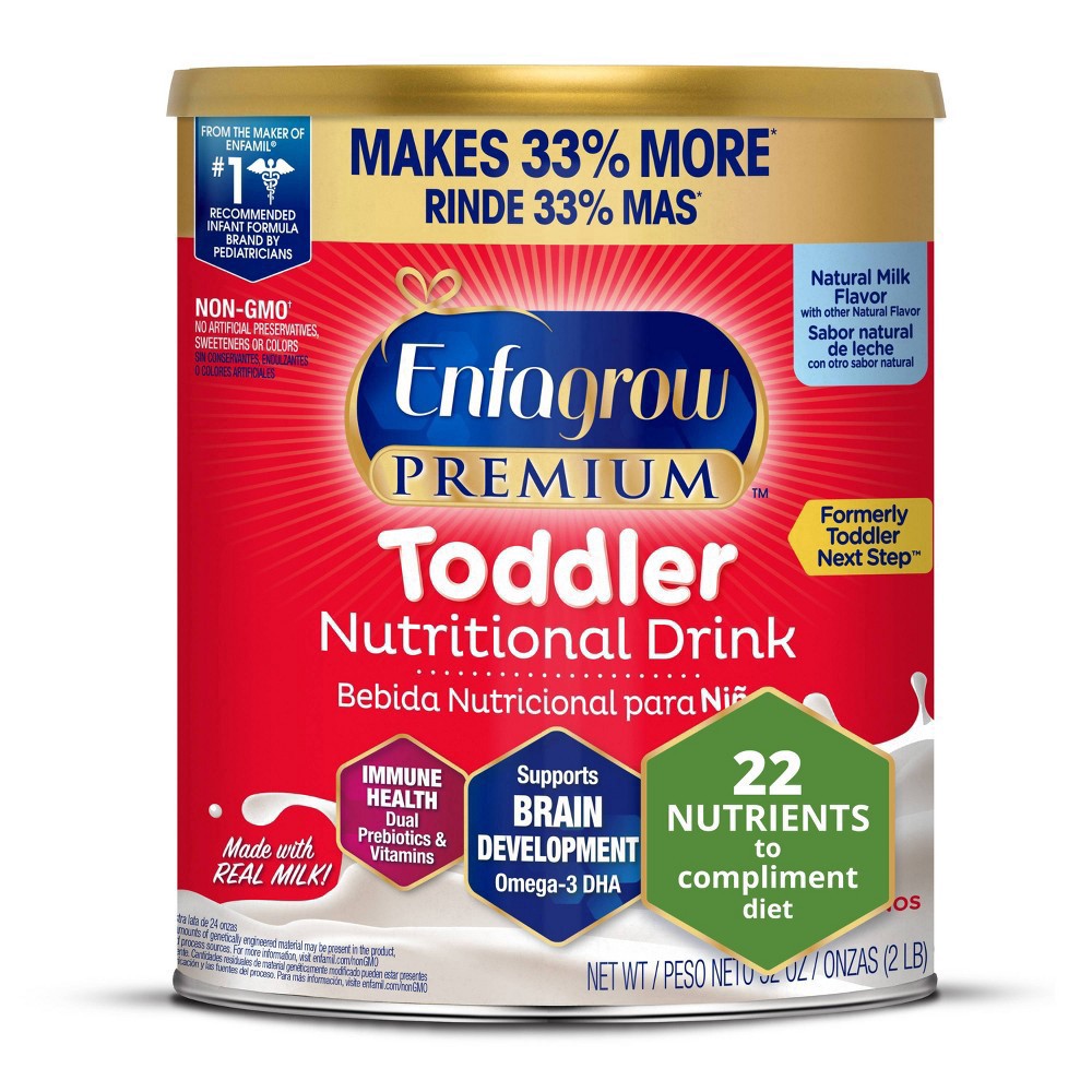 slide 7 of 15, Enfagrow Premium 1+ Years Toddler Natural Milk Flavor Nutritional Drink 32 oz, 32 oz