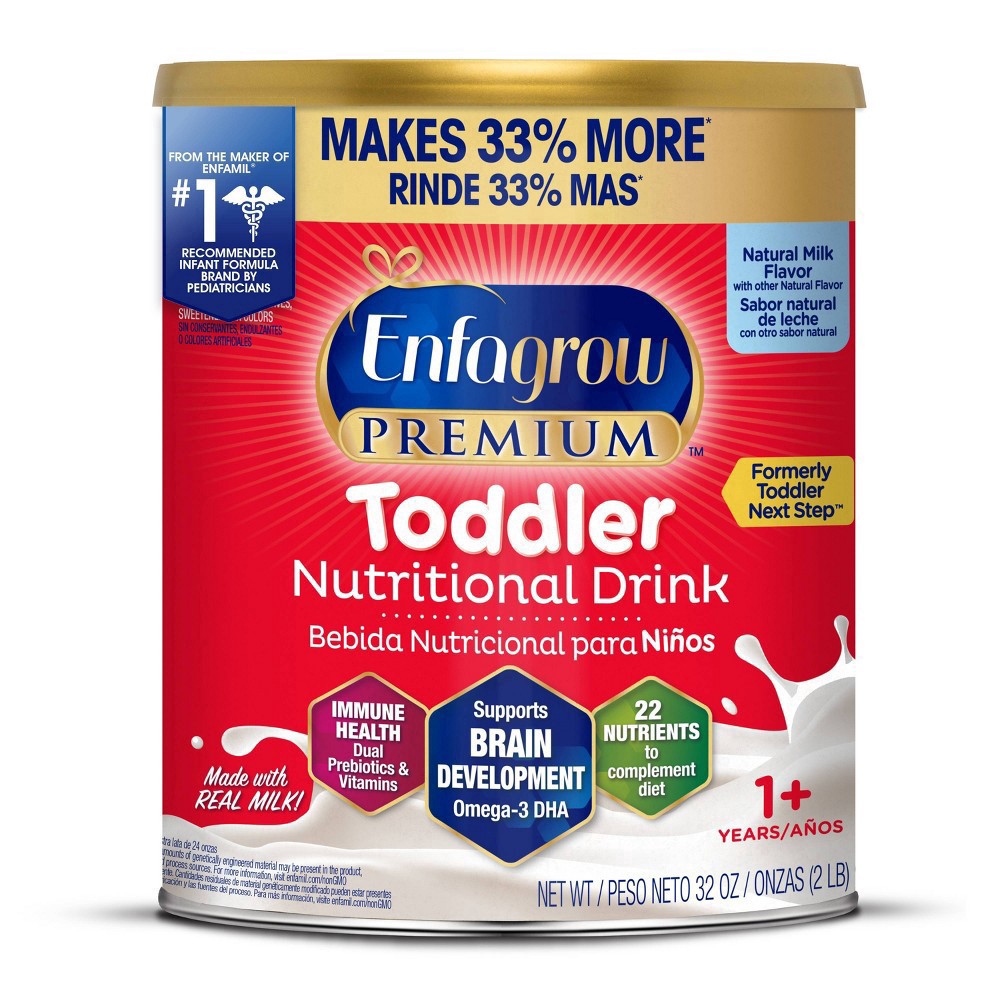slide 12 of 15, Enfagrow Premium 1+ Years Toddler Natural Milk Flavor Nutritional Drink 32 oz, 32 oz