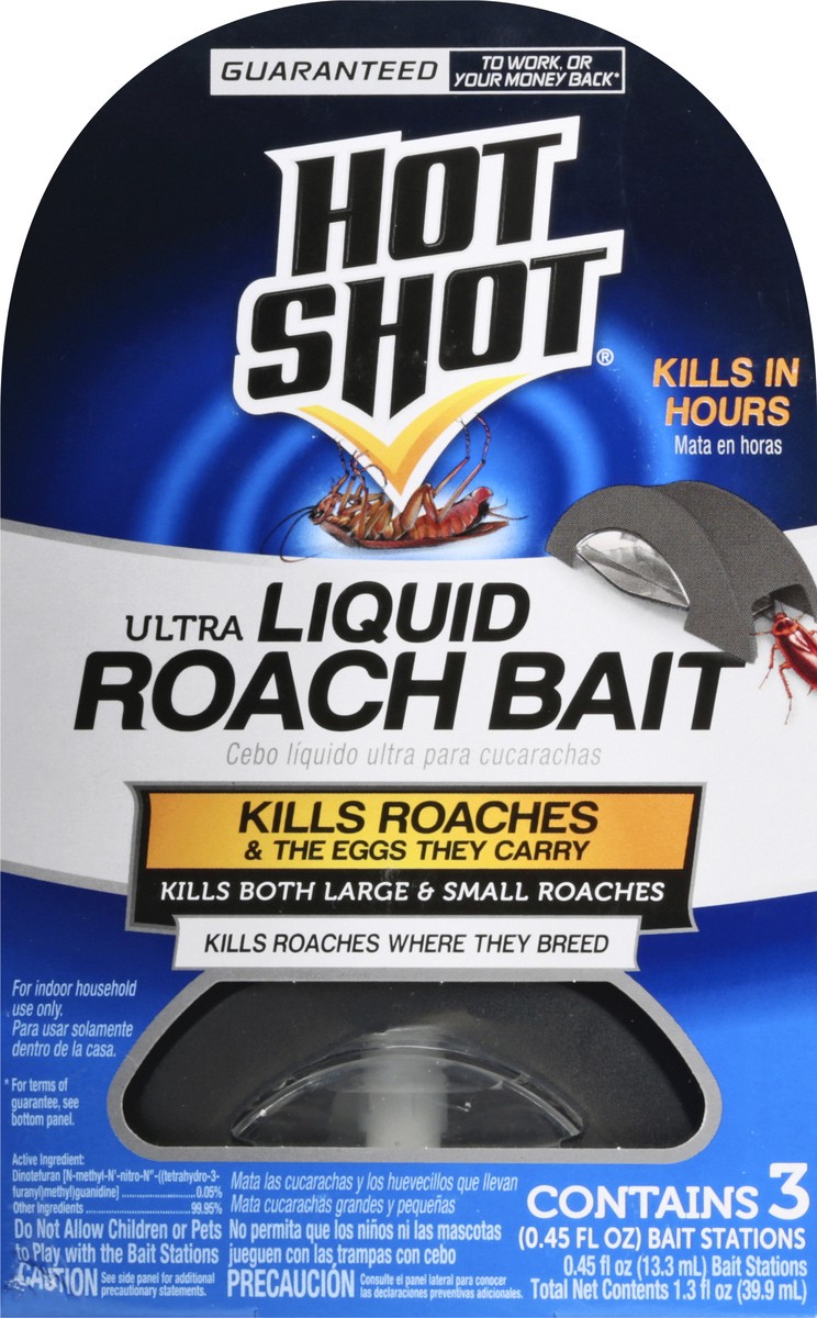 slide 3 of 11, Hot Shot Ultra Liquid Roach Bait 3 ea, 3 ct