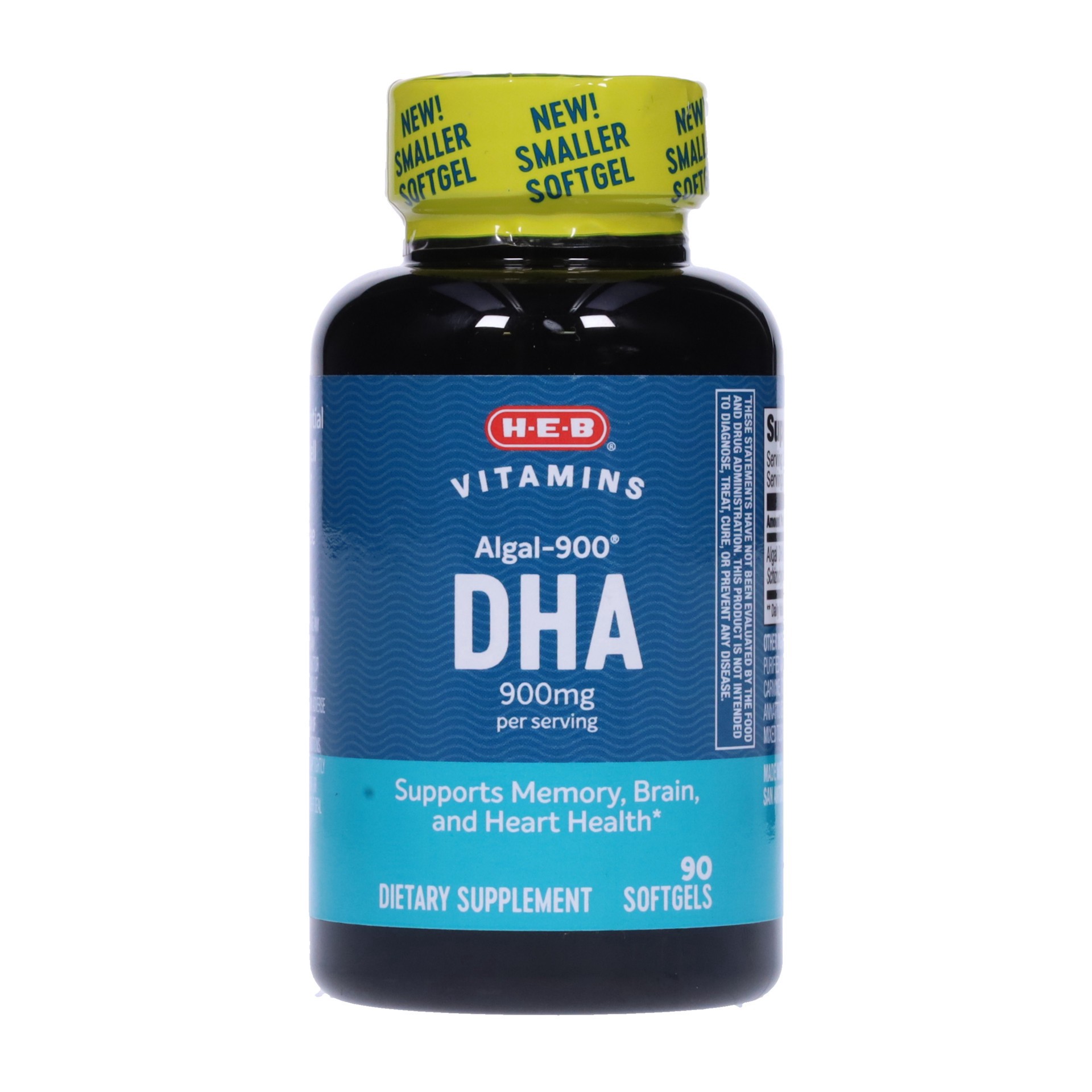 slide 1 of 1, H-E-B Algal DHA 300mg, 90 ct