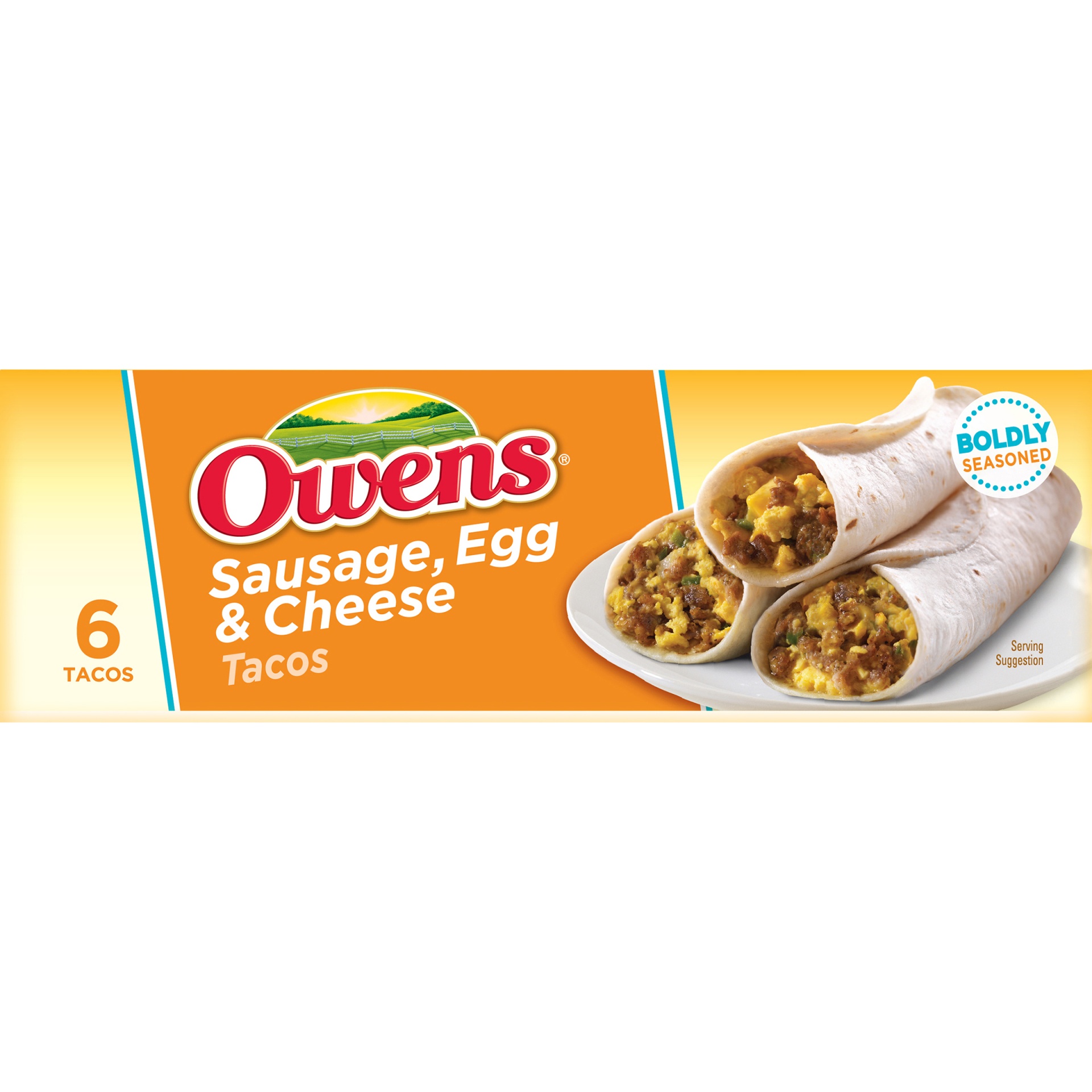 slide 4 of 8, Owens Sausage Egg and Cheese Tacos, 14.4 oz
