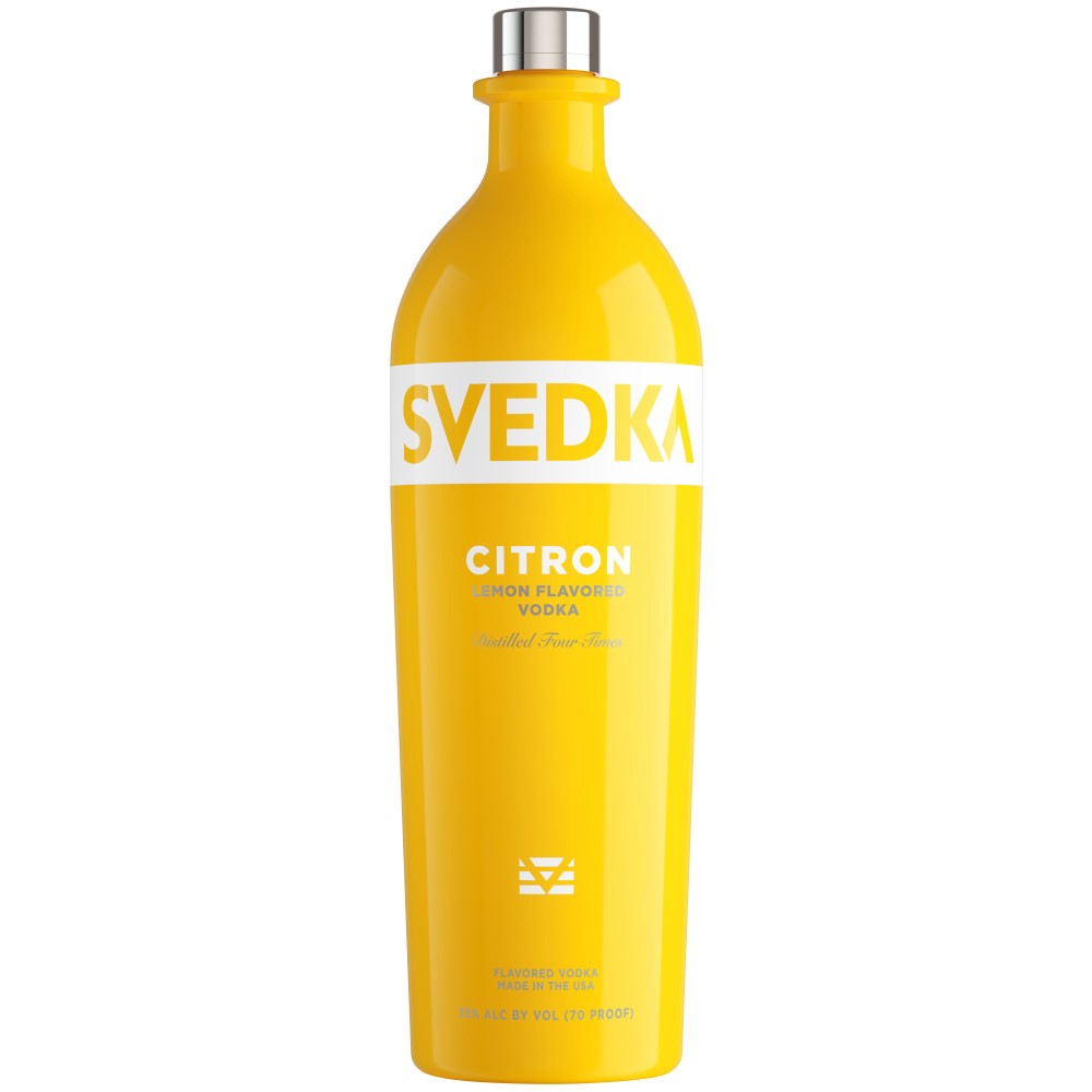 slide 1 of 5, SVEDKA Citron Lemon Lime Flavored Vodka, 1 L Bottle, 70 Proof, 33.81 fl oz