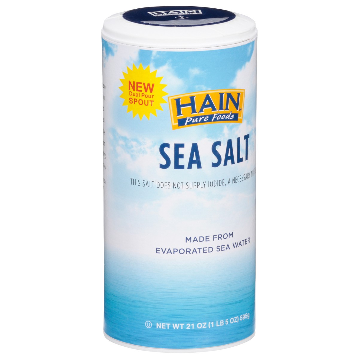 slide 2 of 11, Hain Pure Foods Salt Sea - 21 oz, 21 oz
