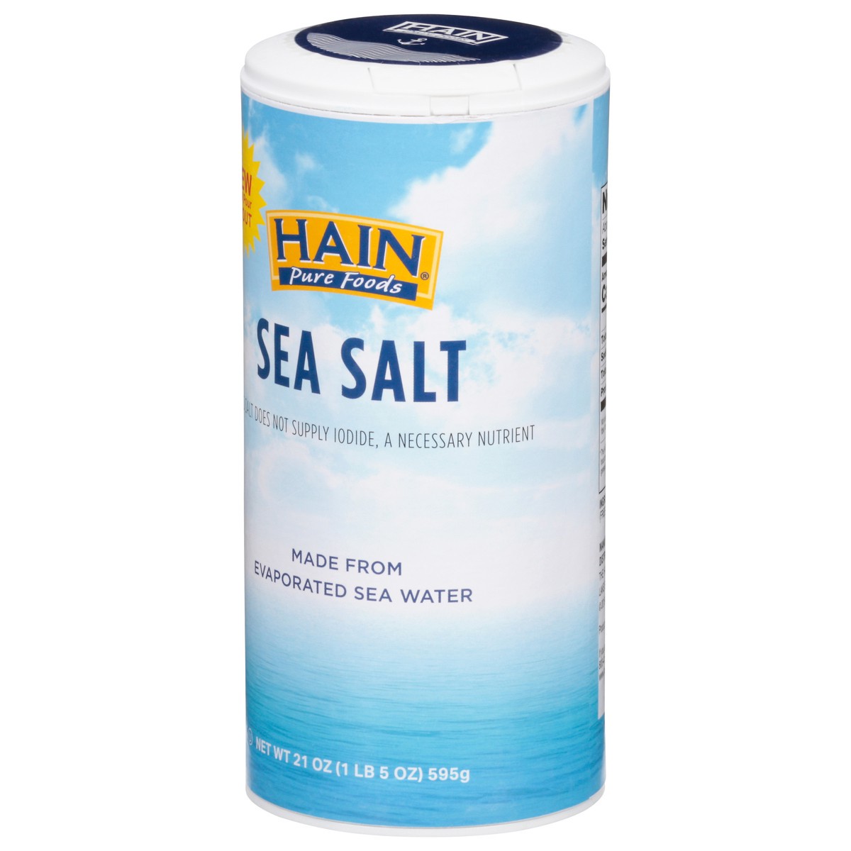 slide 3 of 11, Hain Pure Foods Salt Sea - 21 oz, 21 oz