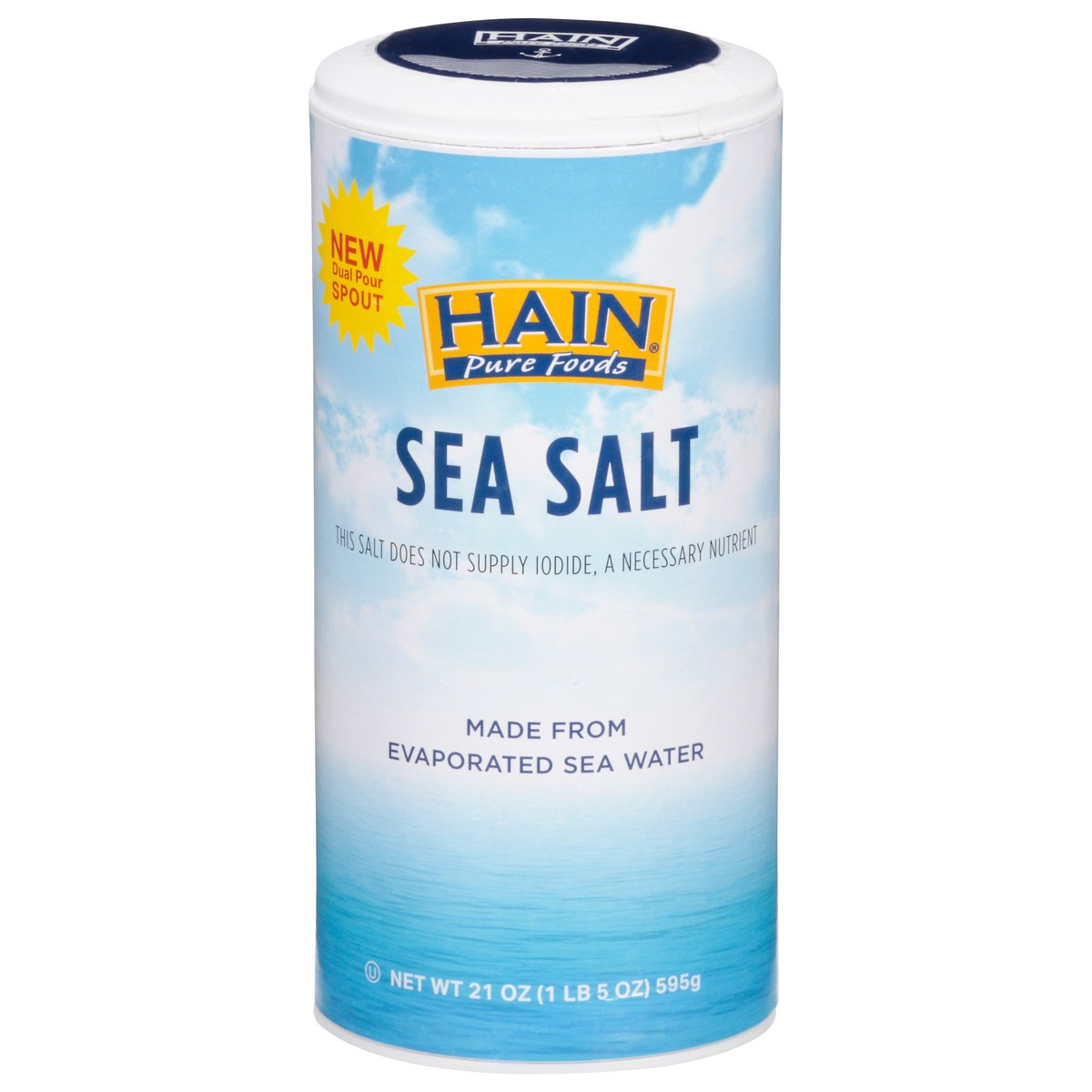 slide 10 of 11, Hain Pure Foods Salt Sea - 21 oz, 21 oz