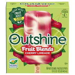 Outshine Fruit Blends Cherry Limeade 6 Ct 15 Oz