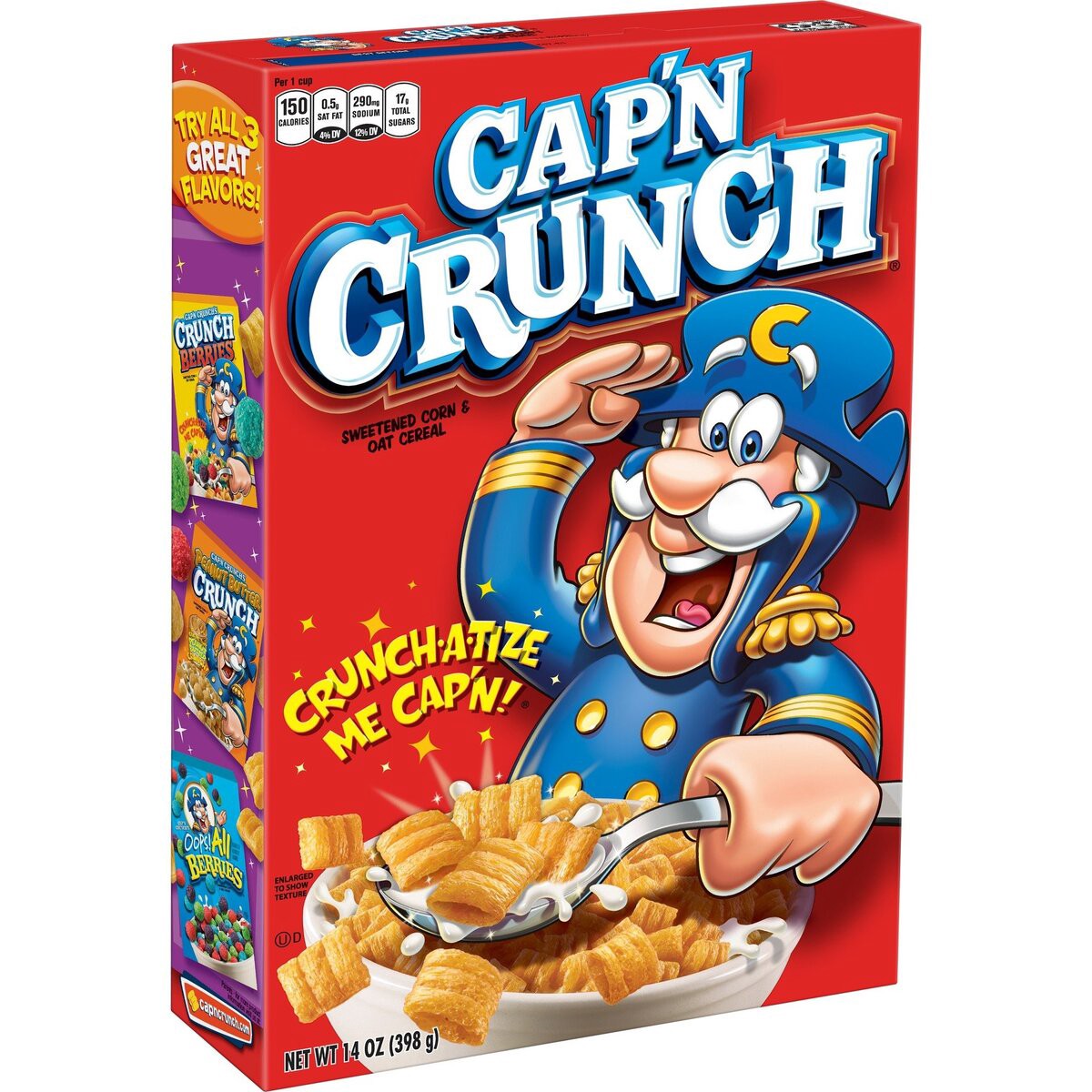 slide 3 of 6, Cap'N Crunch Cereal, 14 oz