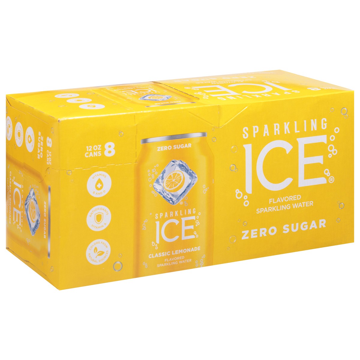 slide 7 of 9, Sparkling ICE Classic Lemonade, 8 Pack/12oz Can, 8 ct; 12 oz