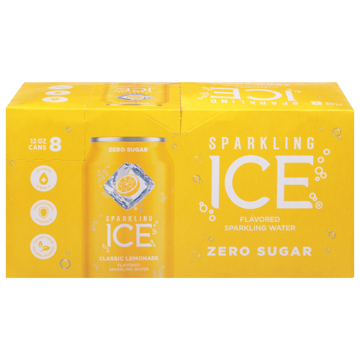 Sparkling ICE Zero Sugar Classic Lemonade Flavored Sparkling Water 8 ...