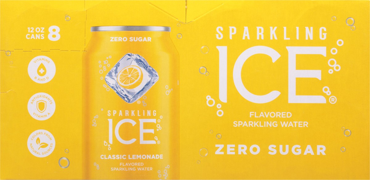 slide 4 of 9, Sparkling ICE Classic Lemonade, 8 Pack/12oz Can, 8 ct; 12 oz