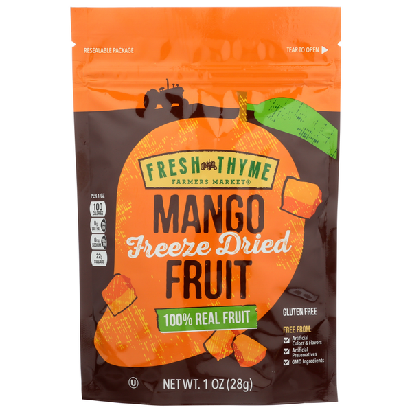 slide 1 of 1, Fresh Thyme Farmers Market Freeze Dried Mango Fruit, 1 oz