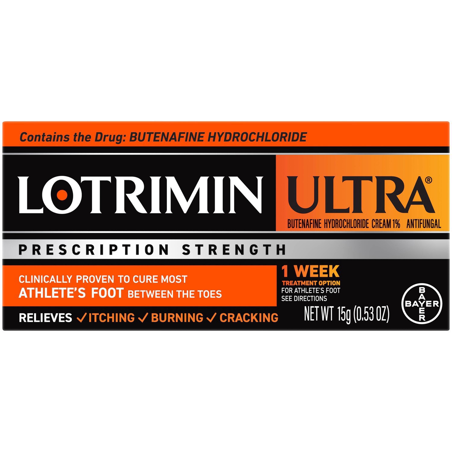 slide 5 of 10, Lotrimin Ultra Athlete's Foot Cream, 0.53 oz