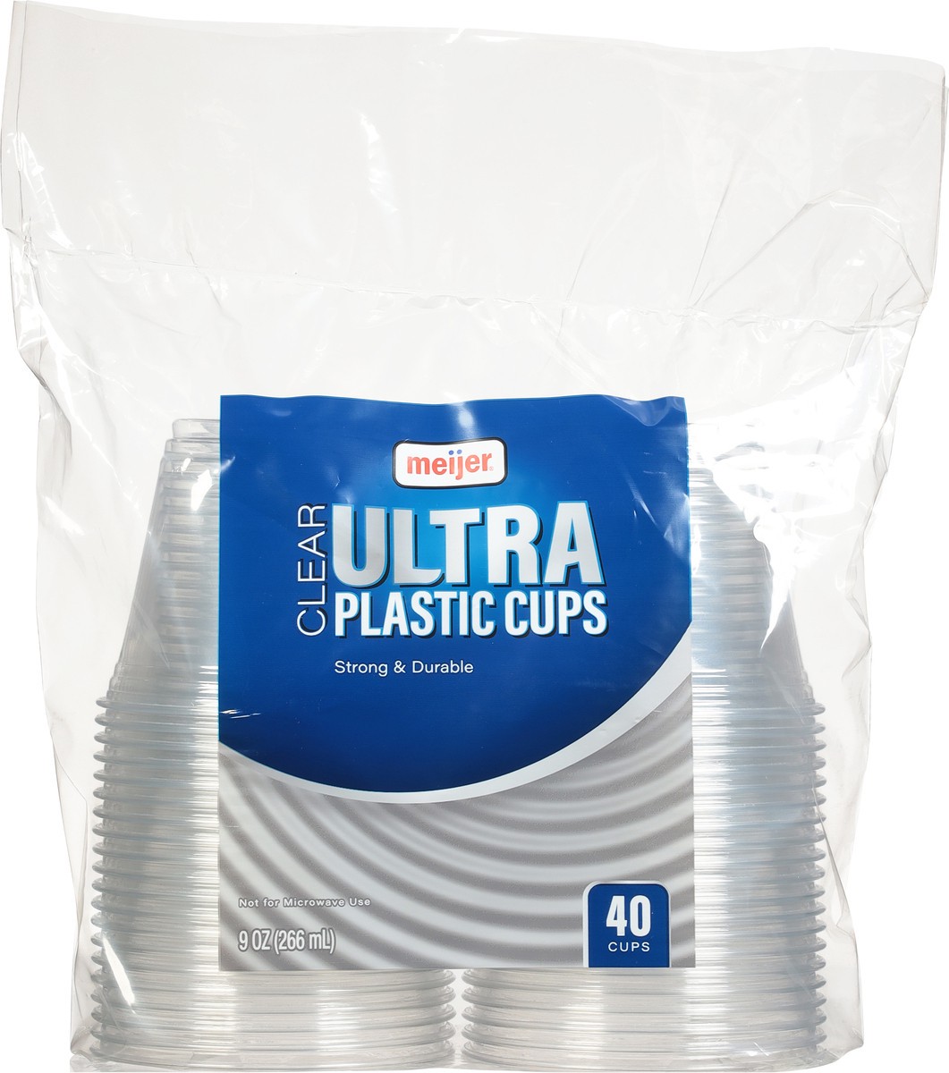 slide 6 of 9, Meijer Clear Plastic Cups, 40 ct