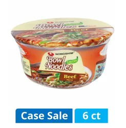 Nongshim Beef Flavor Bowl Noodle Soup Case Sale