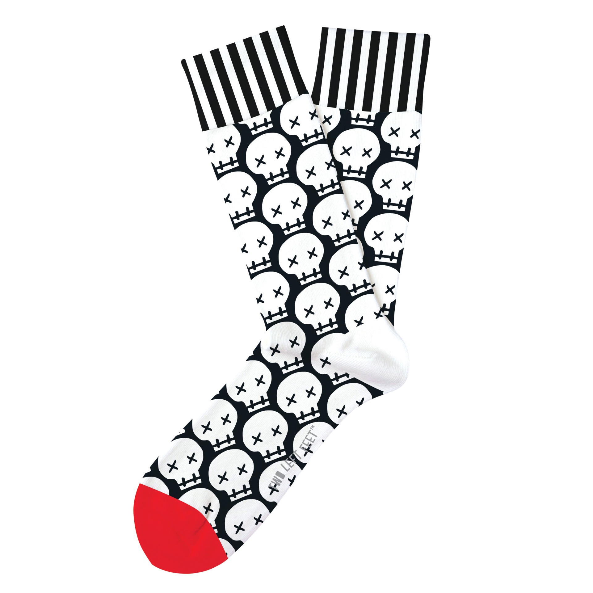 slide 1 of 1, Two Left Feet Graveyard Shift Small Feet Socks, 1 pair