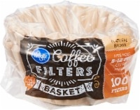 slide 1 of 1, Kroger Unbleached Basket Coffee Filters, 100 ct