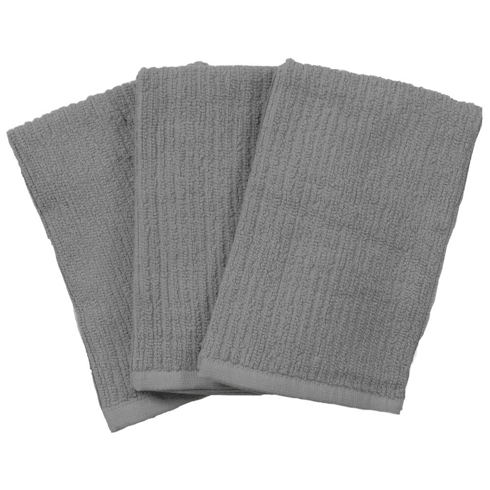 slide 3 of 4, Everyday Living® Barmop - Charcoal, 3 ct