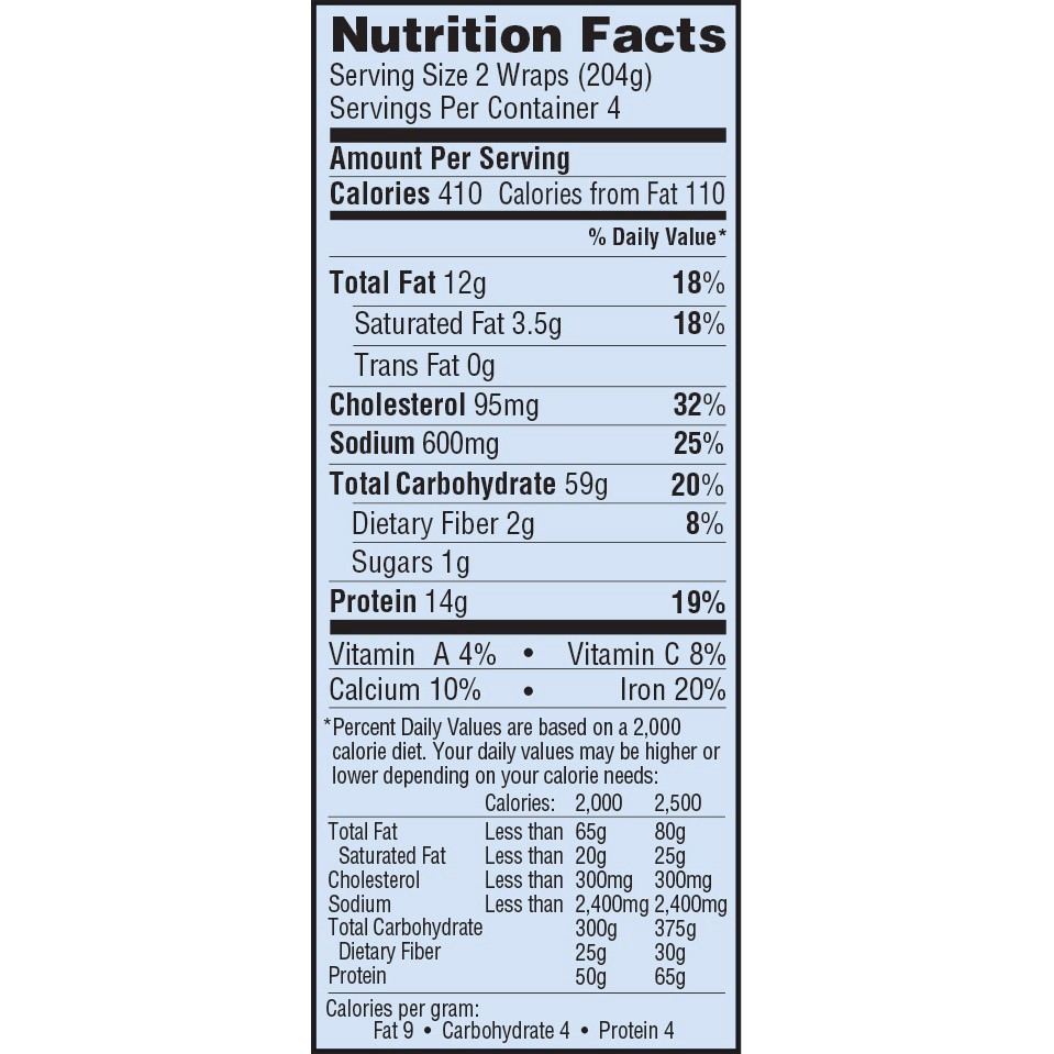 slide 3 of 3, El Monterey Egg, Potato & Cheese Breakfast Wraps, 8 ct; 28.8 oz