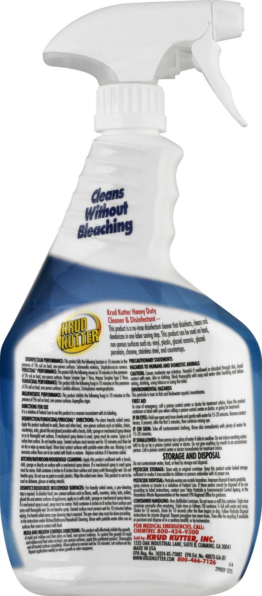 slide 7 of 9, Krud Kutter Heavy Duty Cleaner Disinfectant, 32 oz