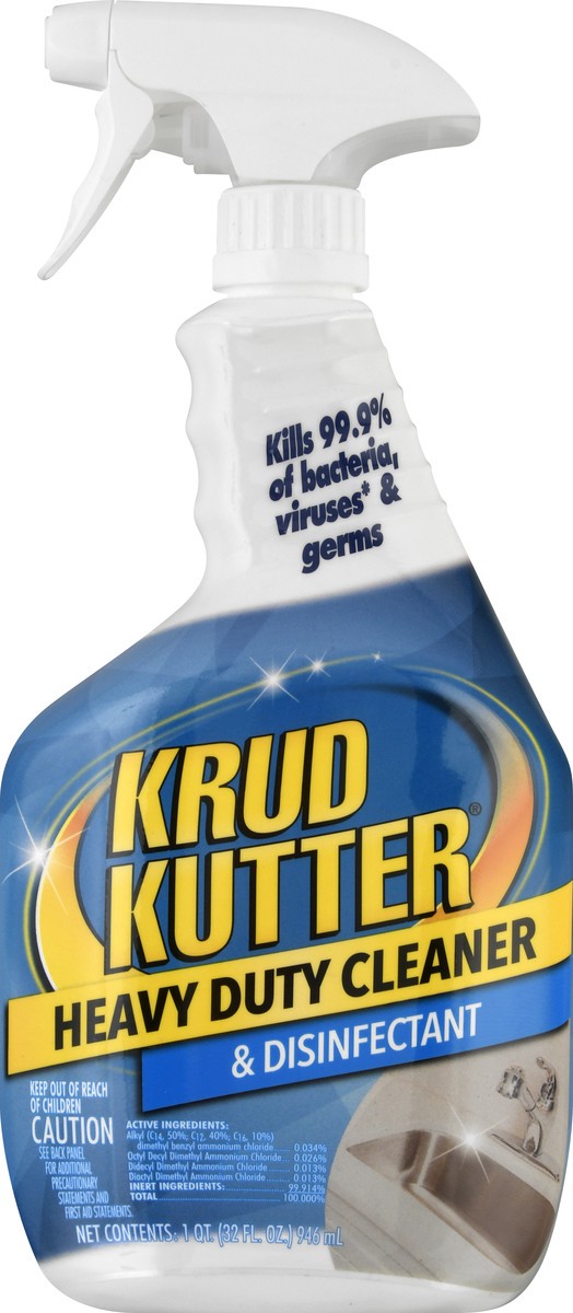 slide 3 of 9, Krud Kutter Heavy Duty Cleaner Disinfectant, 32 oz