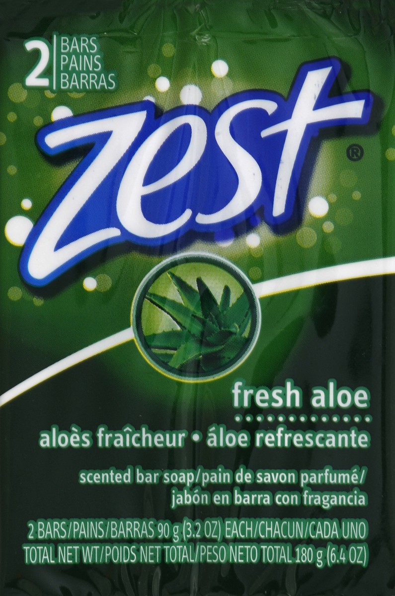 slide 1 of 5, Zest Bar Soap 2 ea, 2 ct