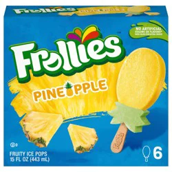 Frollies Pineapple Fruity Ice Pops, 6 ct, 15 oz