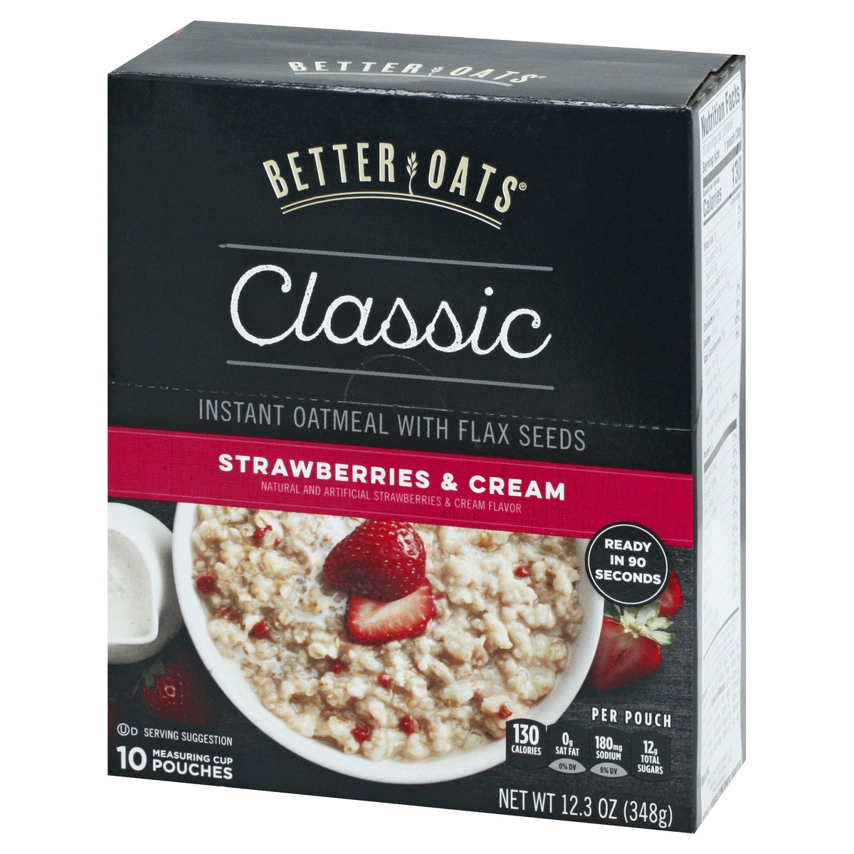 slide 13 of 13, Better Oats Classic Strawberries & Cream Oatmeal 10 ea, 10 ct