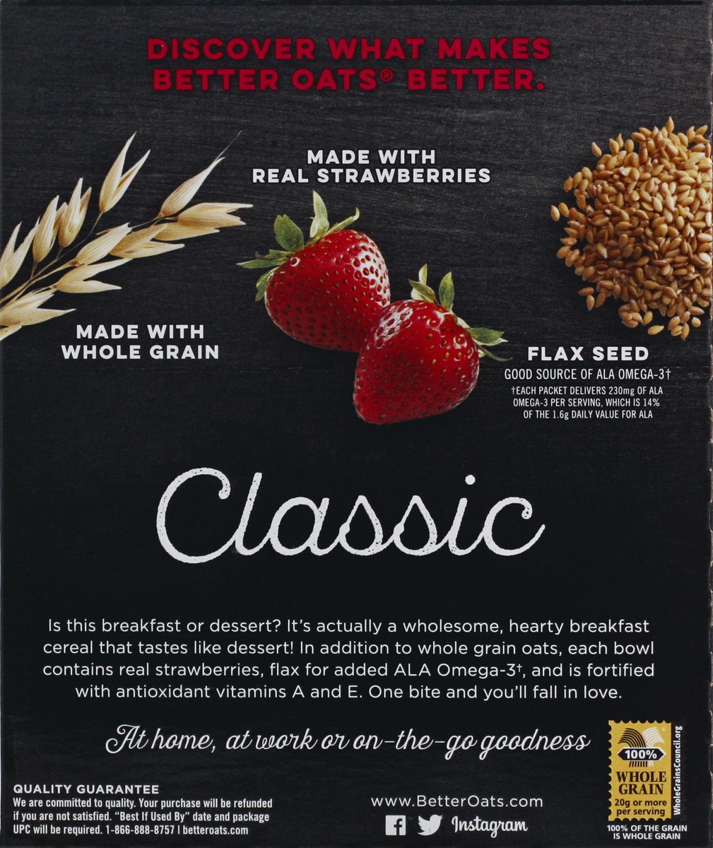 slide 6 of 13, Better Oats Classic Strawberries & Cream Oatmeal 10 ea, 10 ct