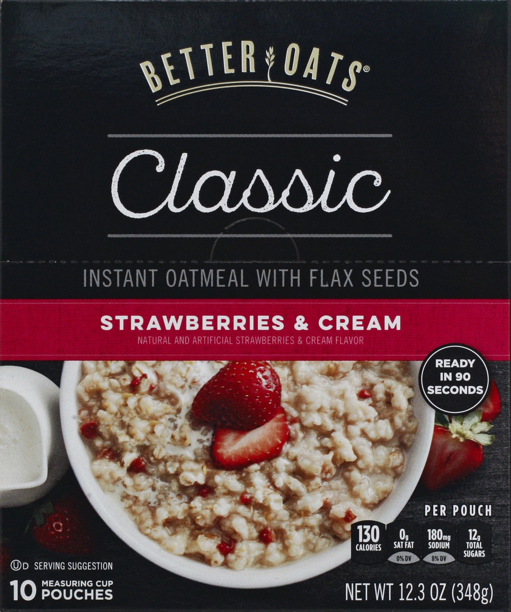 slide 7 of 13, Better Oats Classic Strawberries & Cream Oatmeal 10 ea, 10 ct