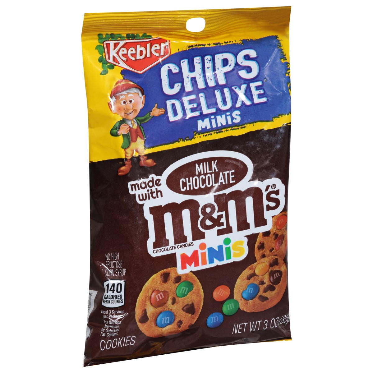 slide 5 of 15, Keebler M&m's Chips Deluxe Cookies Minis 3 oz, 3 oz