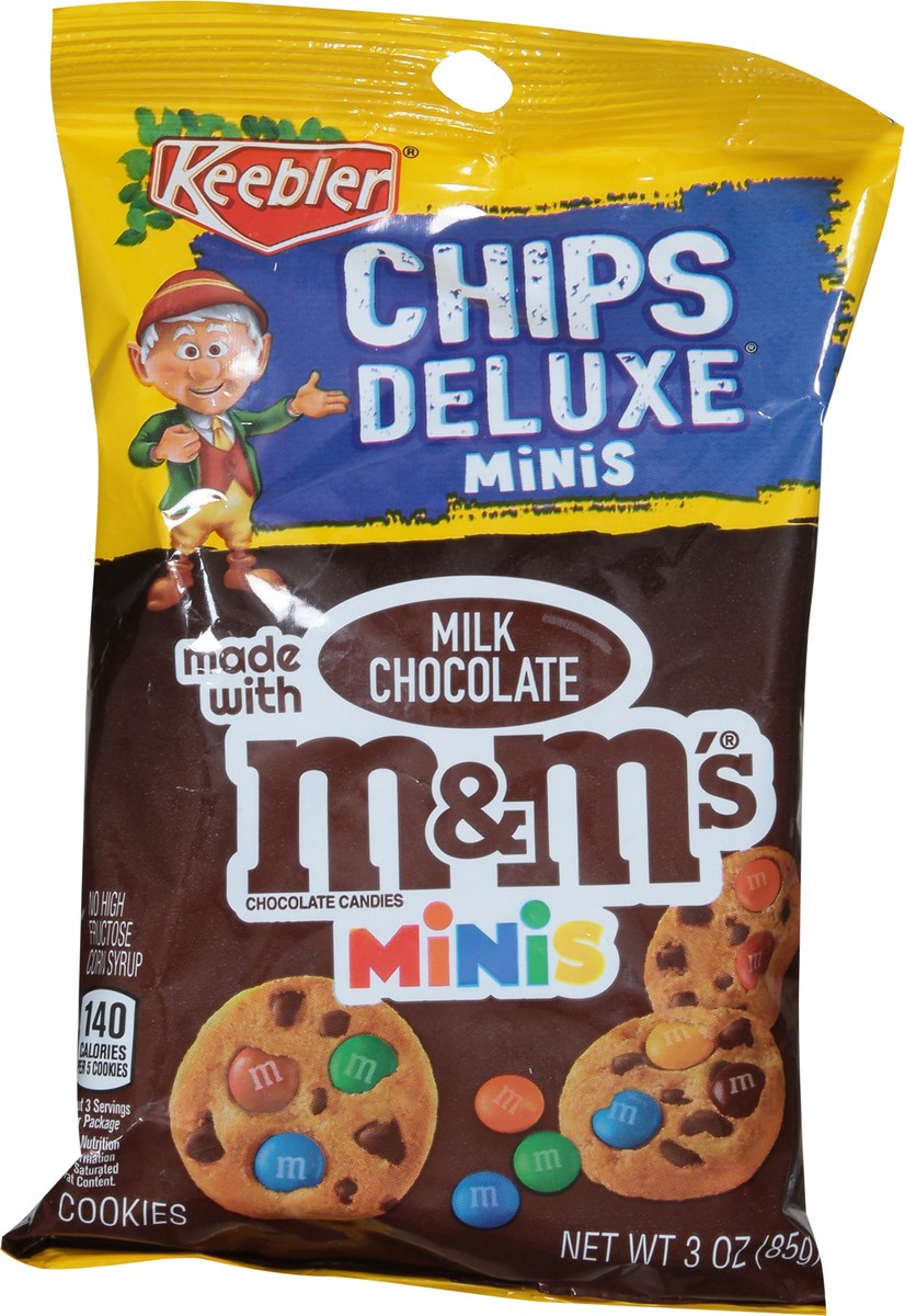 slide 9 of 15, Keebler M&m's Chips Deluxe Cookies Minis 3 oz, 3 oz