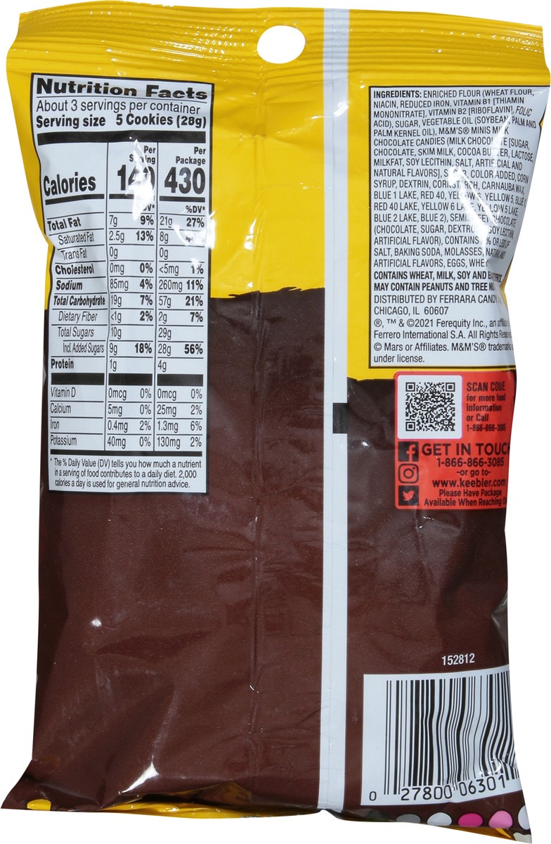 slide 11 of 15, Keebler M&m's Chips Deluxe Cookies Minis 3 oz, 3 oz