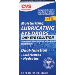 slide 1 of 1, CVS Pharmacy Cvs Health Moisturizing Lubricating Eye Drops Dry Eye Solution, 0.5 oz