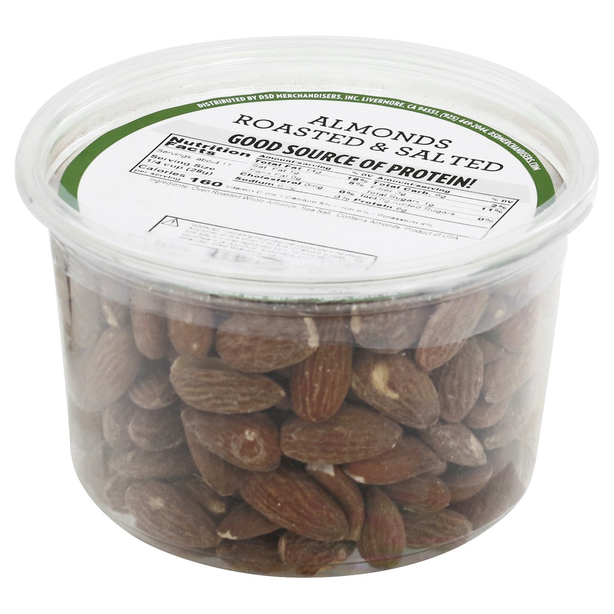 slide 13 of 13, DSD Merchandisers Roasted & Salted Almonds 11 oz, 