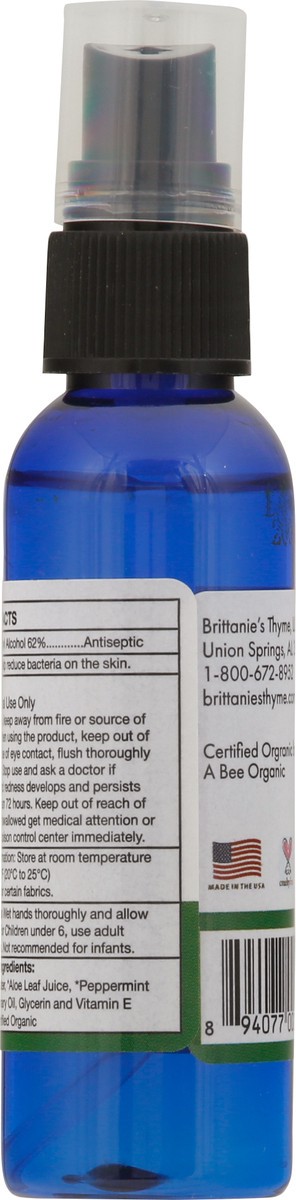 slide 3 of 9, Brittanie's Thyme Rosemary & Peppermint Hand Sanitizer 2 oz, 2 oz