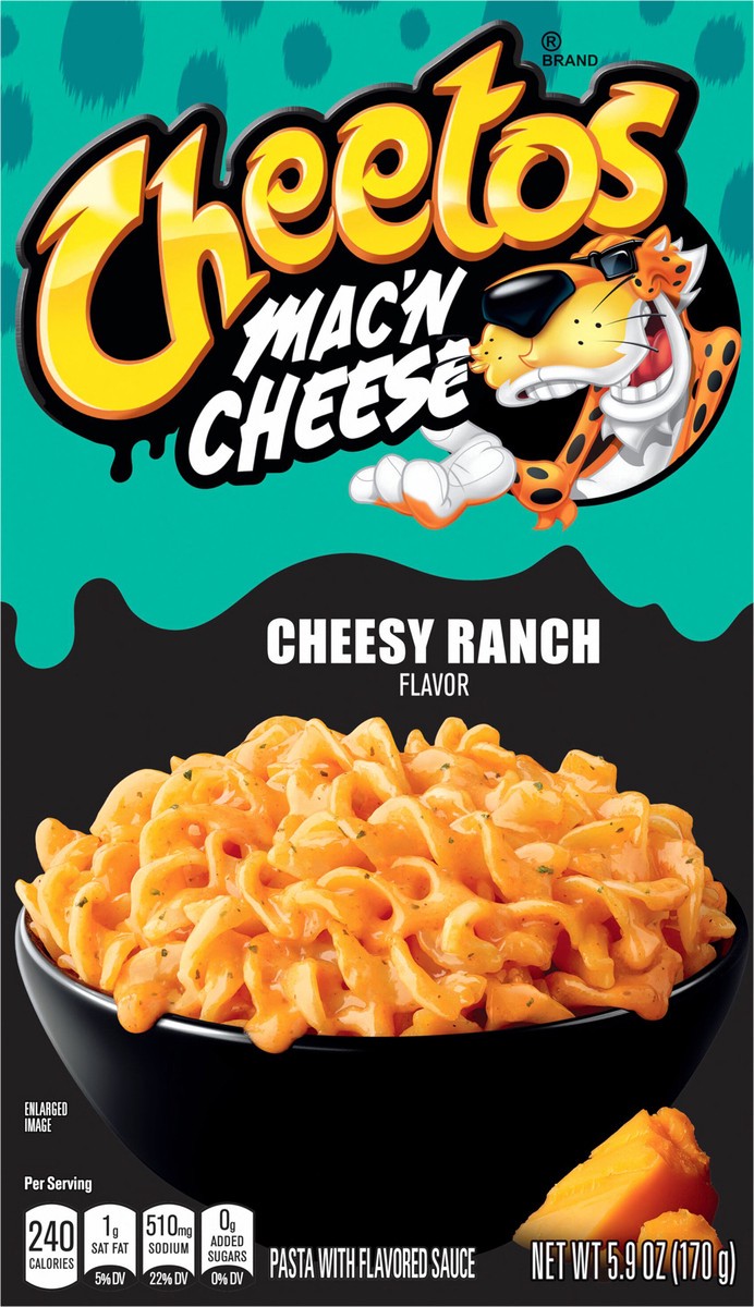 slide 2 of 11, Cheetos Mac'n Cheese Pasta With Flavored Sauce Cheesy Ranch Flavor 5.9 Oz, 5.9 oz
