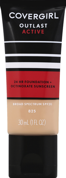 slide 1 of 1, Covergirl Foundation, Buff Beige 825, Broad Spectrum, Spf 20, 30 ml