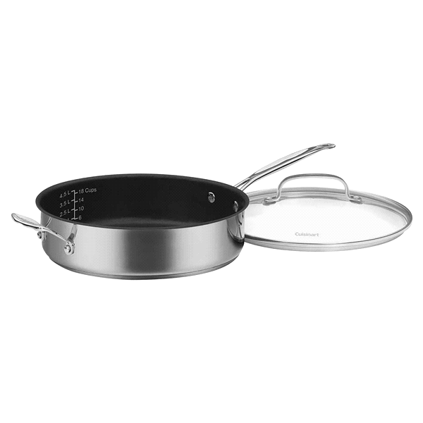 slide 1 of 1, Cuisinart Saute Pan with Helper Hand & Cover, 5.5 qt