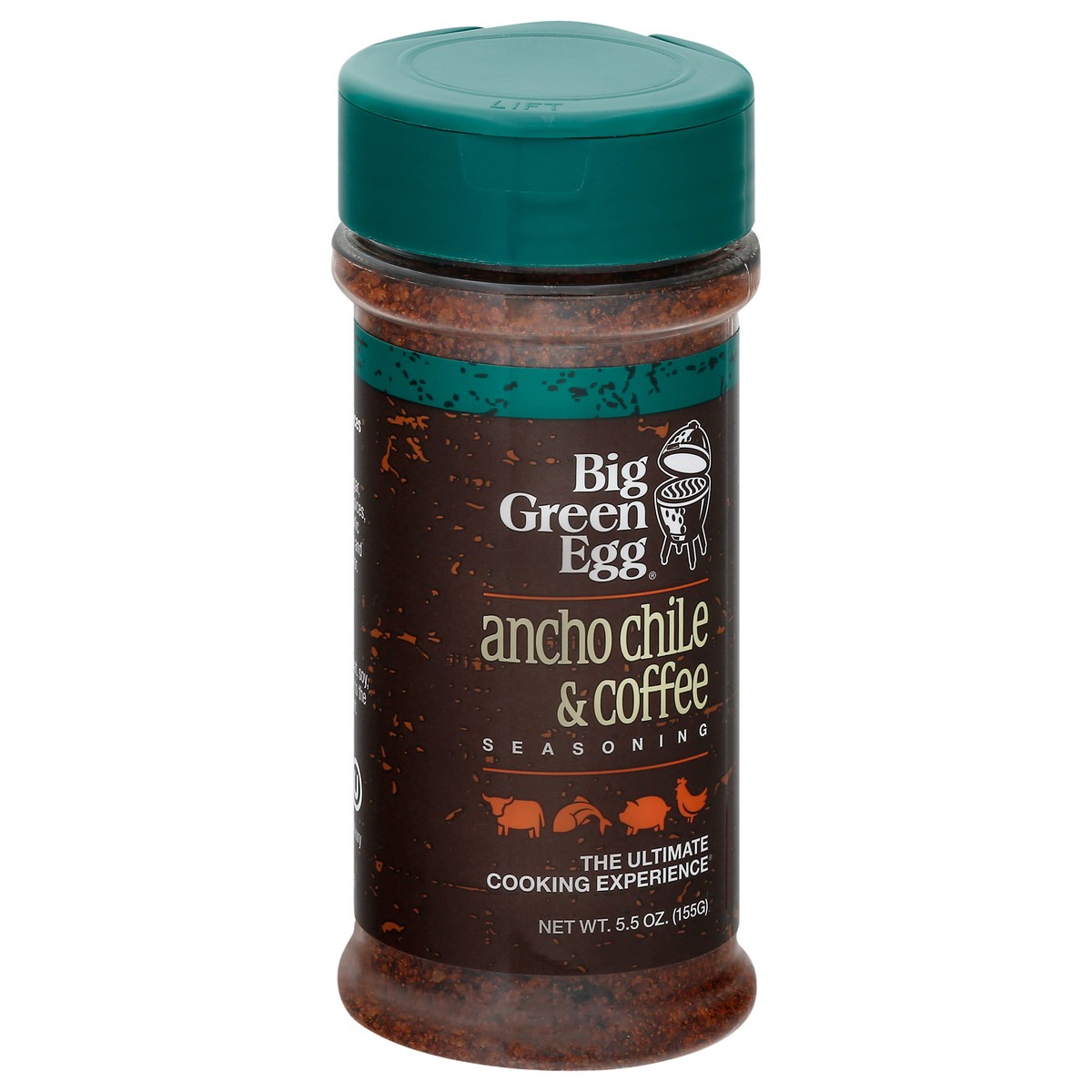 slide 2 of 13, Big Green Egg Ancho Chile & Coffee Seasoning 5.5 oz Bottle, 5.5 oz