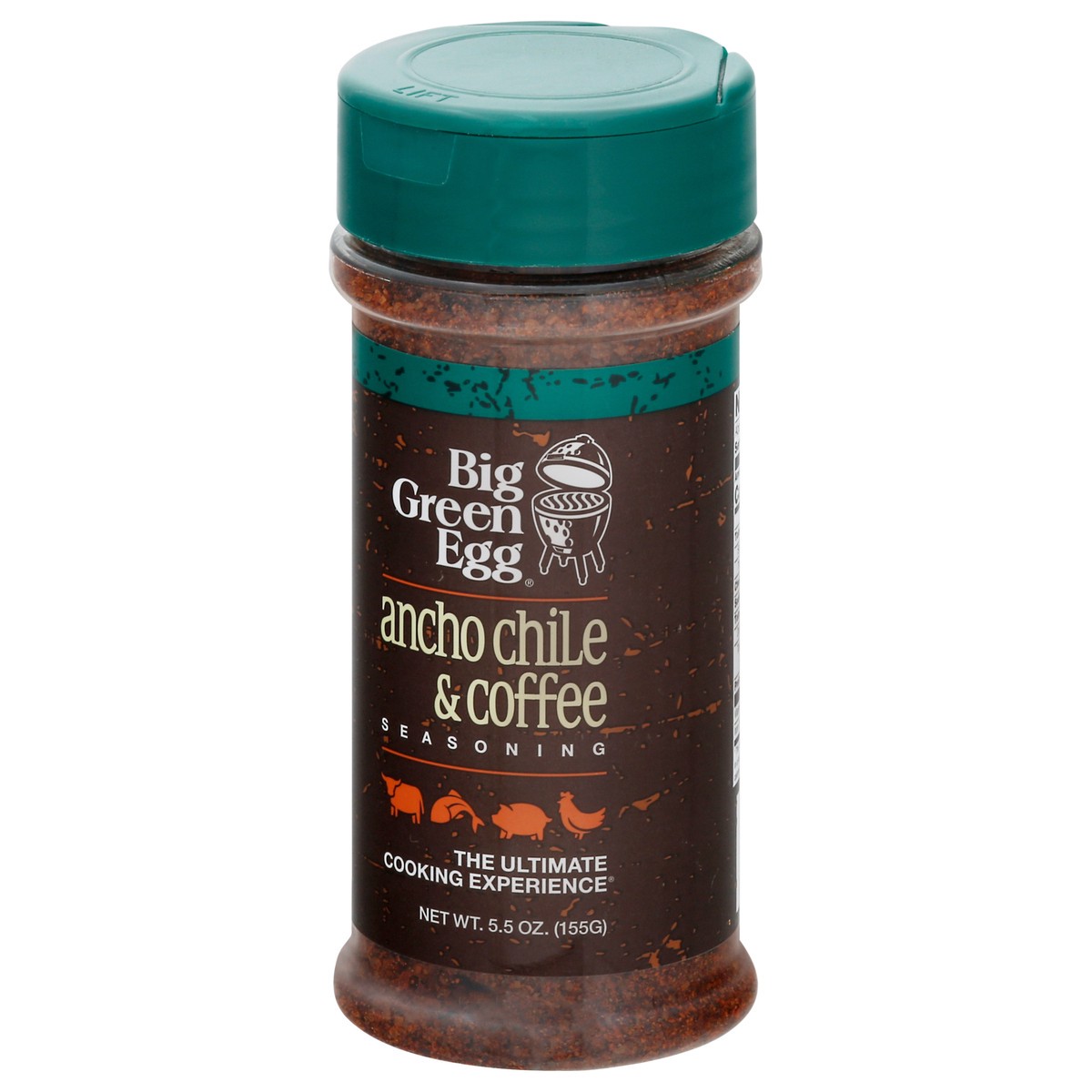 slide 3 of 13, Big Green Egg Ancho Chile & Coffee Seasoning 5.5 oz Bottle, 5.5 oz