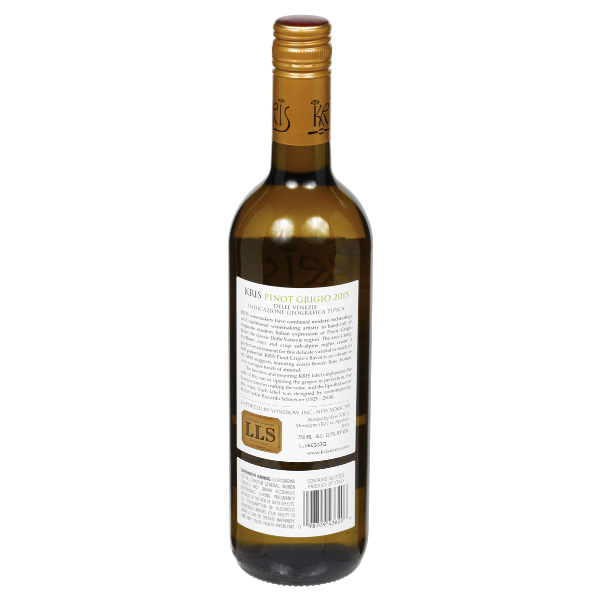 slide 2 of 2, Kris Pinot Grigio White Wine - 750ml Bottle, 750 ml