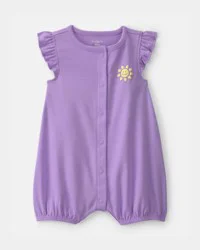 Carters Baby Girl Sunshine Romper - Purple Lavender 3M