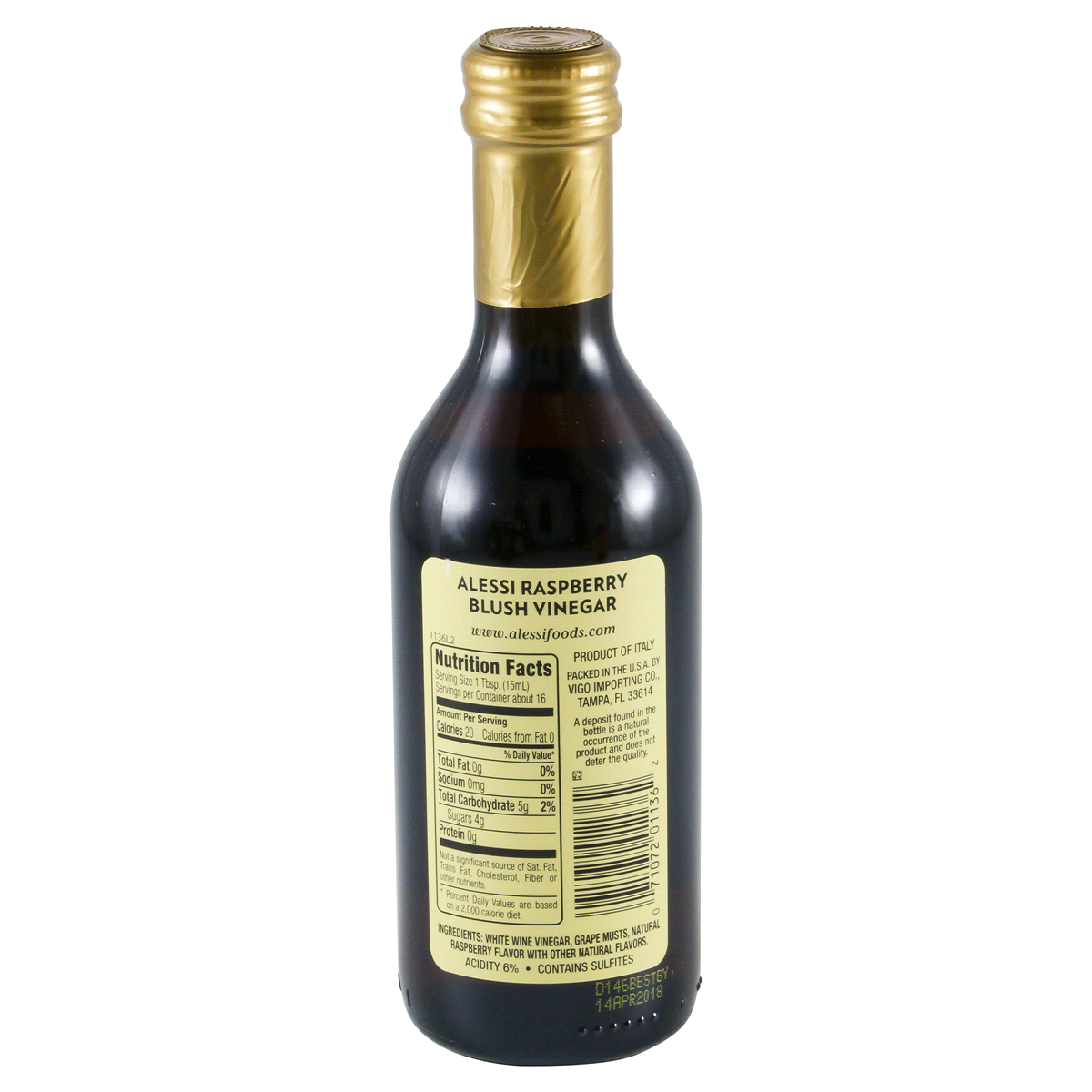 slide 4 of 4, Alessi Rspbry/Balsamic Vinegar, 8.5 fl oz