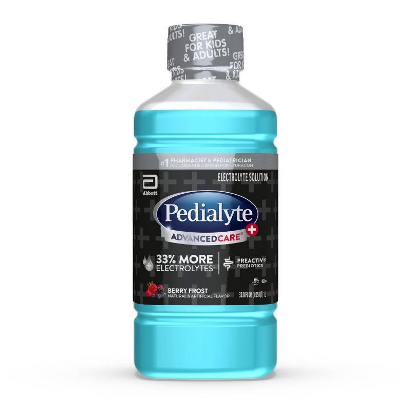 slide 1 of 7, Pedialyte Advanced Care Plus Electrolyte Solution Hydration Drink - Berry Frost - 33.8 fl oz, 33.8 fl oz