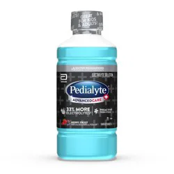 Pedialyte Advanced Care Plus Electrolyte Solution Hydration Drink - Berry Frost - 33.8 fl oz