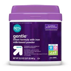 Gentle Non-GMO Powder Infant Formula - 33.2oz - up & up