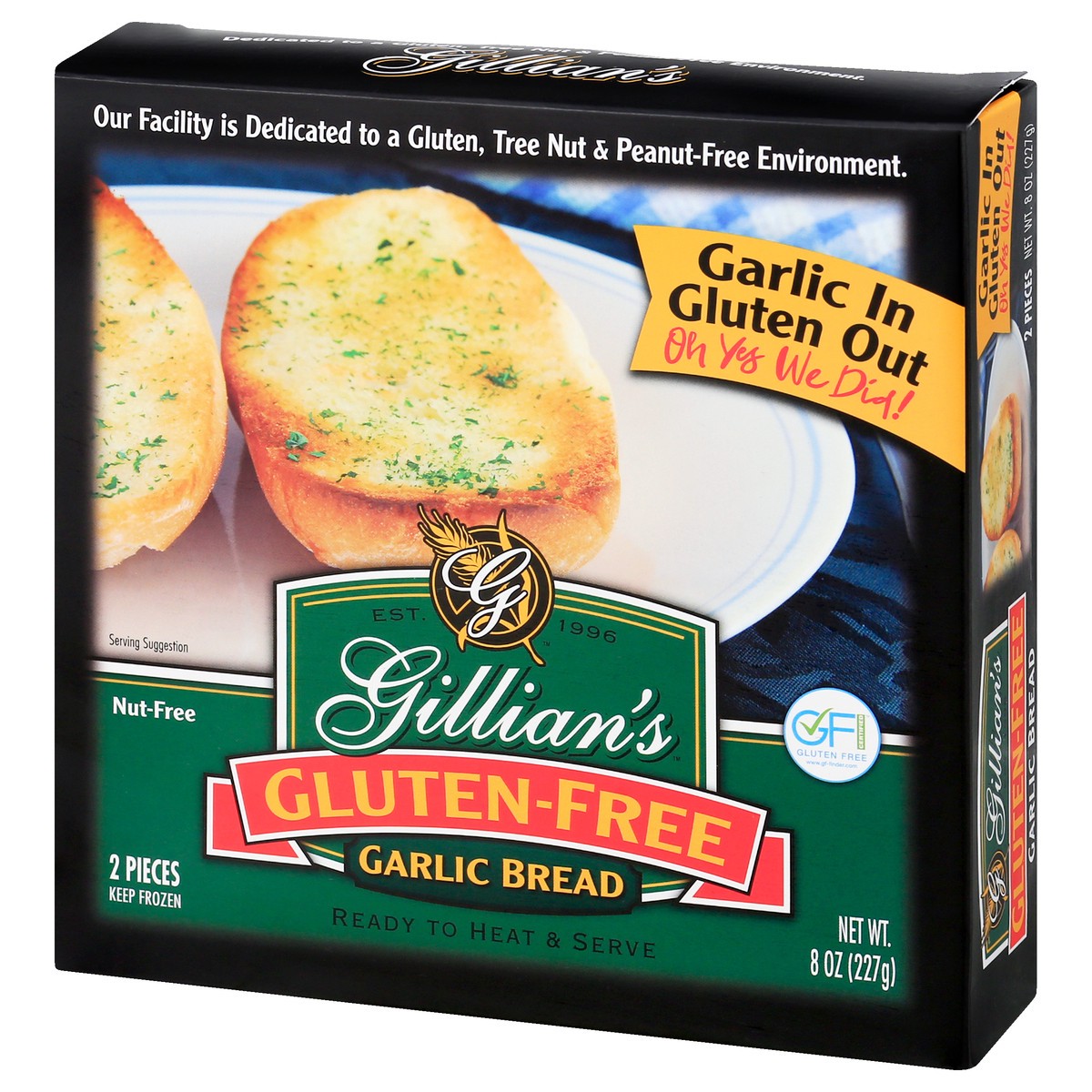 slide 10 of 13, Gillian's Gluten Free Garlic Bread 2 ea, 2 ct