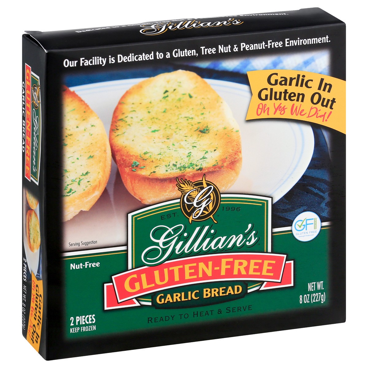 slide 2 of 13, Gillian's Gluten Free Garlic Bread 2 ea, 2 ct