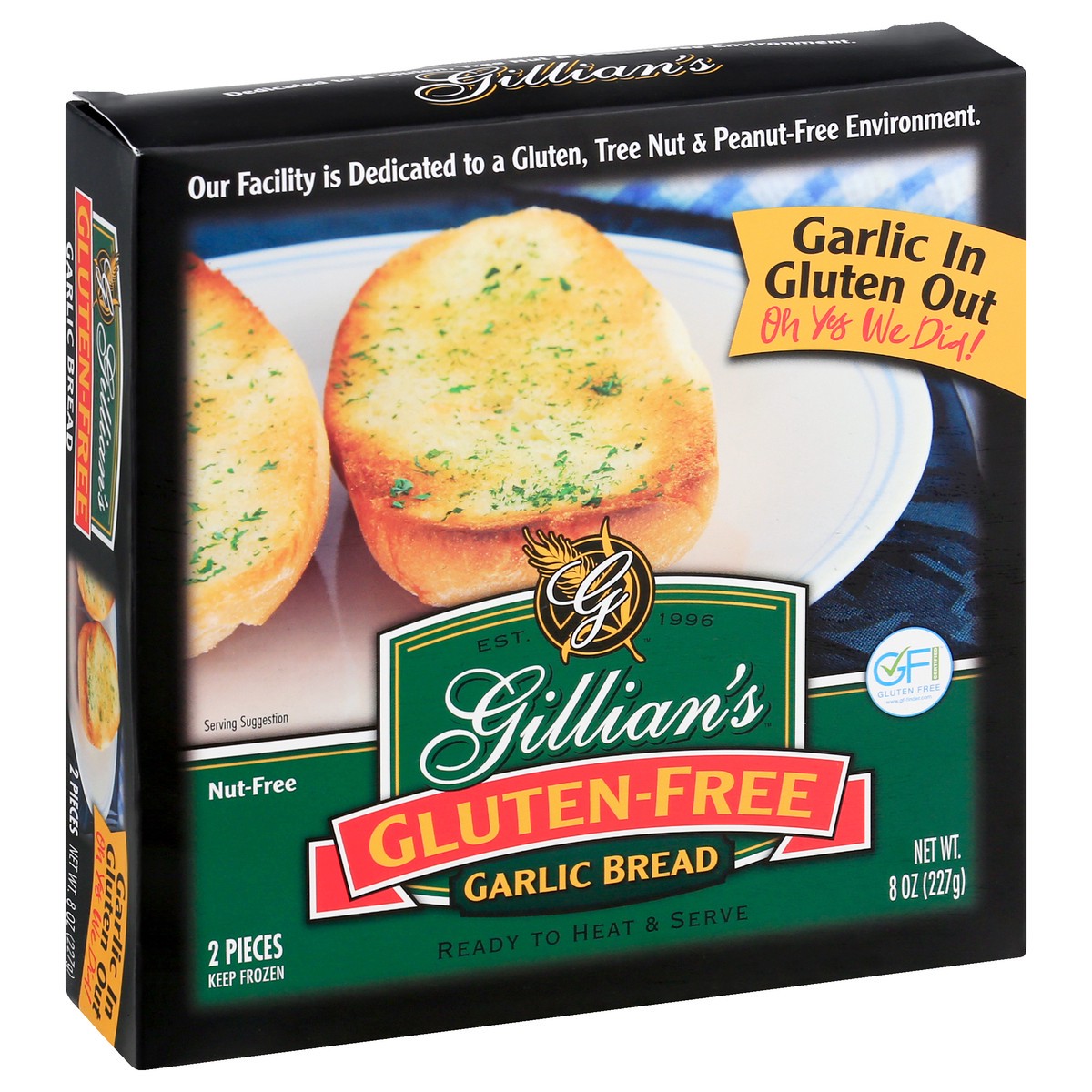 slide 4 of 13, Gillian's Gluten Free Garlic Bread 2 ea, 2 ct