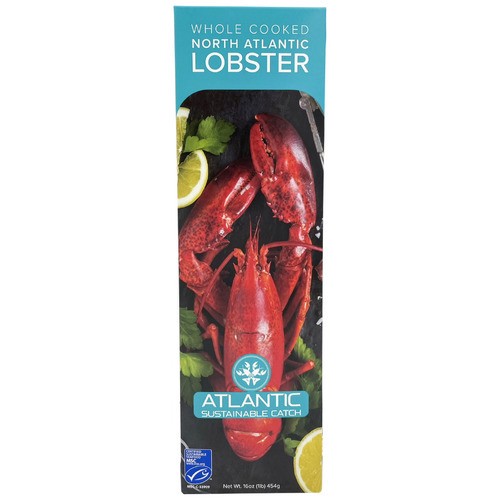 slide 1 of 1, Atlantic Sustainable Catch North Atlantic frozen whole cooked lobster, 16 oz